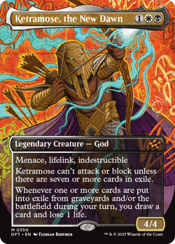 Ketramose, the New Dawn 0350 ~ **Borderless** Mythic NM MTG Aetherdrift - Image 1