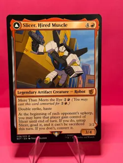 Slicer, Hired Muscle – BOT – Transformers – Mythic – NM – MTG - Image 1