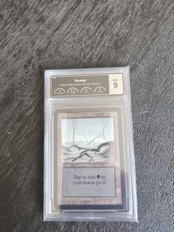 MTG Alpha Swamp Light Sky Gem Mint 9! - Image 1