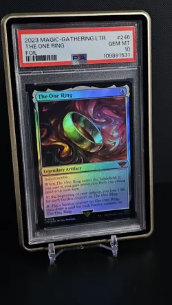 MAGIC: THE GATHERING ☆ LORD OF RINGS ☆THE ONE RING- FOIL GEM PSA 10 - Image 4