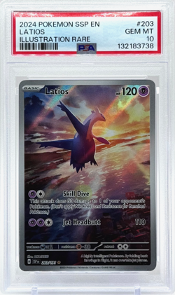 Pokemon Latios Surging Sparks Illustration Rare 203/191 PSA 10 Gem Mint TCG - Image 1