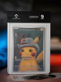 Carte Pokemon Van Gogh Pikachu Grey Felt Hat pre-grade 9 Excellent etat - Image 1