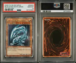 Yu-Gi-Oh! Blue-Eyes White Dragon Quarter Century Secret Rare 1st Ed PSA 10 - Image 3
