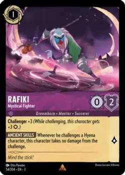 1x Rafiki - Mystical Fighter - 54/204 - Rare - Cold Foil NM-Mint Disney Lorcana: - Image 1