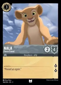 4x Nala - Fierce Friend - 186/204 - Uncommon - Cold Foil NM-Mint Disney Lorcana: - Image 1