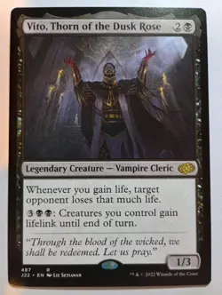 MTG - Vito, Thorn of the Dusk Rose - NM - Jumpstart 2022 - Image 1