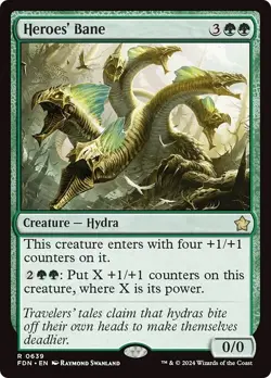 HEROES' BANE mtg NM-M Foundations 1 Rare - Image 1