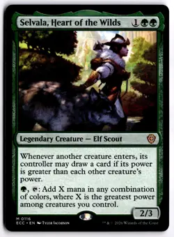 Selvala, Heart of the Wilds NM ECC Commander: Lorwyn Eclipsed MTG - Image 1