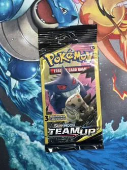 Pokemon Team Up 3 Card Mini Long Booster Pack Gengar Mimikyu Factory Sealed 7.57 - Image 3
