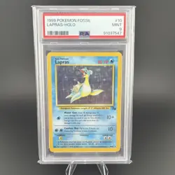 1999 Pokemon Fossil #10 LAPRAS HOLO PSA 9 MINT 10/62 - Image 1