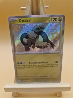 Pokemon Cyclizar TCG Scarlet Violet Paldean Fates Shiny Card 195/091 - Image 1