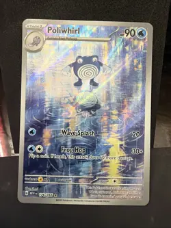 Pokemon TCG Poliwhirl Full Art 176/165 151 Card NM/M Condition - Image 1