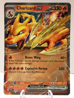 Pokemon Charizard ex SVP161 Scarlet & Violet Black Star Promo - Image 2