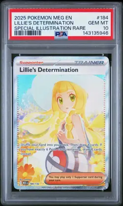 Lillie's Determination #184 Pokemon Mega Evolution - Image 1