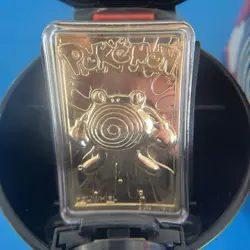 Vintage Pokemon Poliwhirl #61 23K Gold Plated Card w/ Box & COA - Image 2