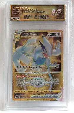 Lugia VSTAR 2022 Pokemon SW & SH Silver Tempest - #211/195 - Graded 8.5 NM-MINT - Image 1