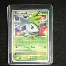 Pokemon Shaymin LV.X Platinum 127/127 Rare Holo Level Up Grass HP 110 2009 EN - Image 1