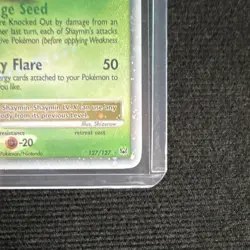 Pokemon Shaymin LV.X Platinum 127/127 Rare Holo Level Up Grass HP 110 2009 EN - Image 5