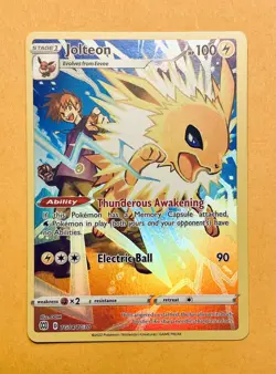 2022 Pokemon SWSH Brilliant Stars Jolteon Trainer Gallery Holo #TG04/TG30 - Image 1