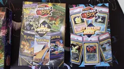 MYSTERY POKEMON: 1ST EDITION WOTC PSA HOLO ENGLISH+4 BOOSTER & 1 VINTAGE SLAB! - Image 1