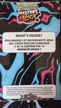 MYSTERY POKEMON: 1ST EDITION WOTC PSA HOLO ENGLISH+4 BOOSTER & 1 VINTAGE SLAB! - Image 2