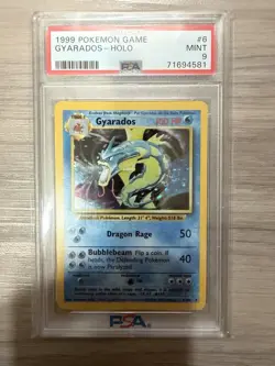 1999 Pokemon Gyarados PSA 9 Mint Holo #6 Base Set - Image 1