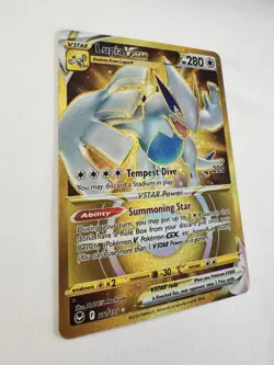 Pokemon Lugia VSTAR Gold 211/195 Card - Silver Tempest - 2022 NM - Image 3
