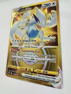 Pokemon Lugia VSTAR Gold 211/195 Card - Silver Tempest - 2022 NM - Image 4