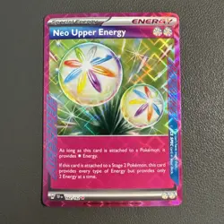 Pokemon TCG Neo Upper Energy 162/162 Temporal Forces NM Ace Spec - Image 1