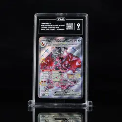 2024 Pokemon Paldean Fates Tins Charizard EX Black Star Promo #074 TAG 9 - Image 1