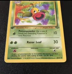 Pokemon TCG Weepinbell Jungle 1st Edition Uncommon Card 48/64 Never Played, RAW - Image 3
