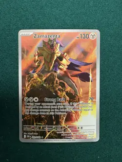 Zamazenta Illustration Rare SV10: Destined Rivals 201/182 NM Near Mint Pokemon - Image 1