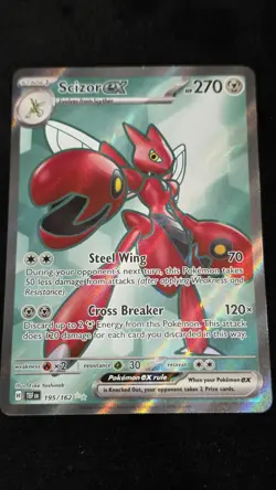 Pokemon TCG Scizor ex 195/162 SV05: Temporal Forces Ultra Rare Holo Eng - Image 1
