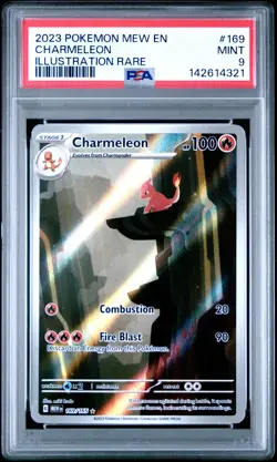 2023 Pokemon Mew EN-151 Charmeleon llustration Rare PSA 9 #169 - Image 1