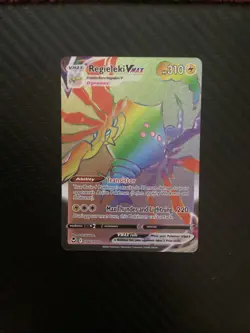 Regieleki VMAX 198/195 Rainbow Secret Rare Holo SWSH Silver Tempest Pokemon NM - Image 1
