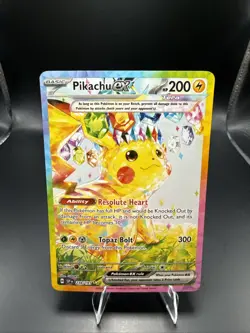 Pokemon Pikachu EX Tera 238/191 Surging Sparks Special Illustration Rare Holo - Image 2