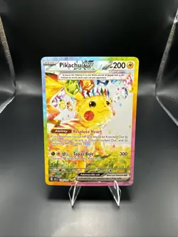 Pokemon Pikachu EX Tera 238/191 Surging Sparks Special Illustration Rare Holo - Image 4