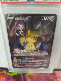 Pokemon TCG Mimikyu V TG16/TG30 Brilliant Stars Trainer Gallery PSA 8 - Image 1