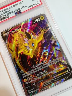 ⚡ Jolteon V SWSH183 ⚡ 2021 Pokemon BSP ⚡ VMax Premium Collection ⚡ PSA 9!! - Image 4