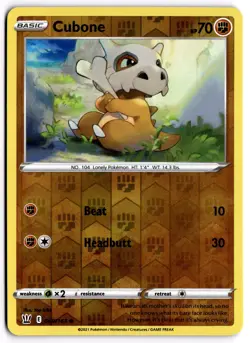 Pokemon TCG Cubone 069/163 Swsh05: Battle Styles Reverse Holo - Image 1