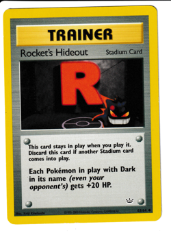 Rocket's Hideout 63/64 Uncommon Neo Revelation Unlimited Pokemon LP - Image 1