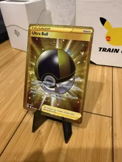 Pokemon TCG Ultra Ball 186/172 - Brilliant Stars Full Art Secret Rare Gold Holo - Image 3
