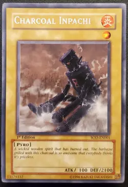 Yu-Gi-OH! Charcoal Inpachi SOD-EN001 Soul of the Duelist 1st Edition NM - Image 1