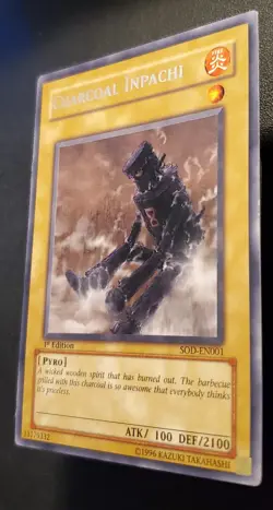 Yu-Gi-OH! Charcoal Inpachi SOD-EN001 Soul of the Duelist 1st Edition NM - Image 3