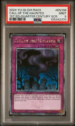 2024 YU-GI-OH! RA03-QUARTER CENTURY BONANZA #EN108 CALL OF THE HAUNTED PSA 9 - Image 1