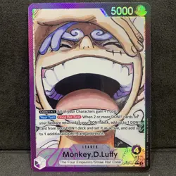 PSA 10 Monkey D. Luffy - OP09 061 AA Leader - Alt Art Japanese - One Piece Card - Image 1