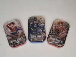 ONE PIECE CARD GAME TCG - TIN PACK SET VOL. 2 (TS-02, OP13) x 3 SEALED - Image 1