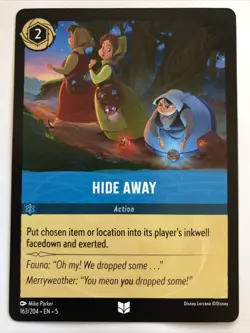 Disney Lorcana Shimmering Skies Hide Away 163/204 NM - Image 1
