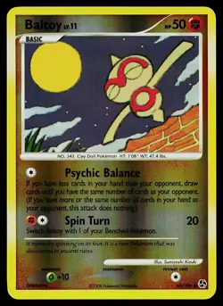 Pokemon Card - Baltoy Great Encounters 60/106 Common Reverse Holo - Image 1