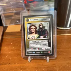 Star Trek Decipher CCG Enhanced Premiere Card 1P Beverly And Will - Image 1
